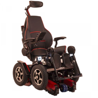 Инвалидная коляска с электроприводом Caterwil GTS 4WD (вездеход-ступенькоход) в 