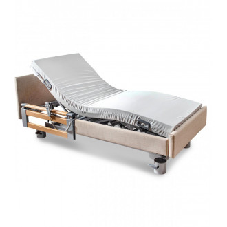Многофункциональная кровать с электроприводом Stiegelmeyer Libra с обивкой в 