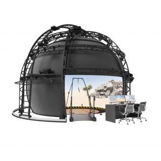 Максимальная комплектация системы с использованием купола системы 360 градусов Motek CAREN High-End в 